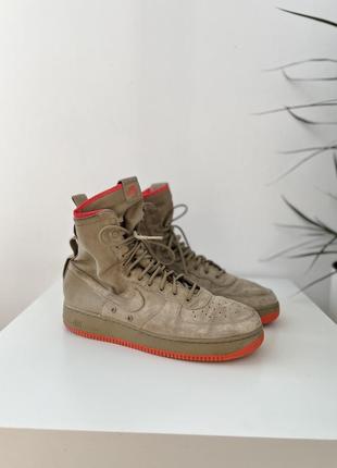 Кросівки nike sf af1 khaki-rush coral boots