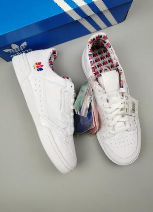 Кроссовки оригинал adidas originals continental 80 colorful trefoil fy28378 фото