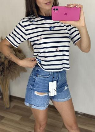 Шорти джинсові zara з високою посадкою