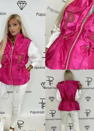 Найкрутіший стильний костюм з яскравою жилеткою, paparazzi.