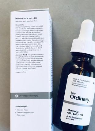 The ordinary mandelic acid 10% + ha кислотный пилинг с миндальной кислотой (ана)3 фото