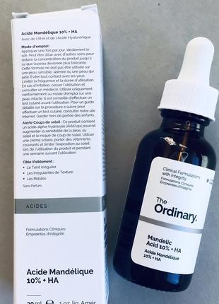 The ordinary mandelic acid 10% + ha кислотный пилинг с миндальной кислотой (ана)4 фото