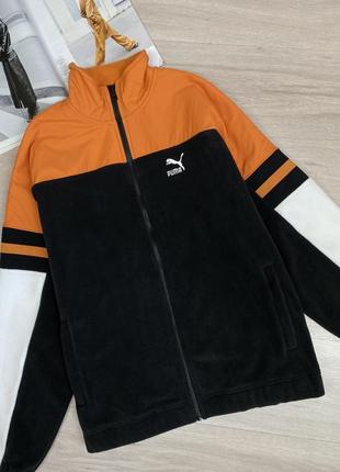 Оригинальная флисовая толстовка puma woven jacket5 фото