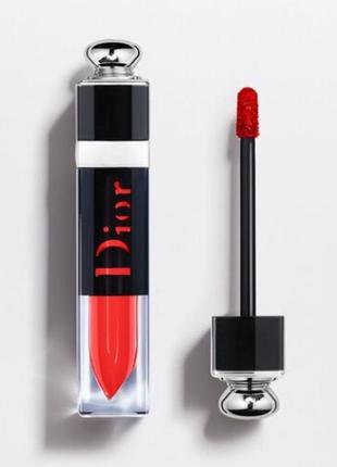 Dior addict lacquer plump лаковий блиск для губ відтінок 648