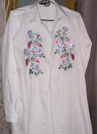 Блузка -сорочка з вишивкою atmosphere