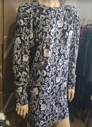 Жаккардовое платье zara 10
