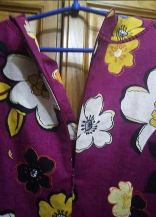 Нарядное платье на подкладке цветочный принт5 фото