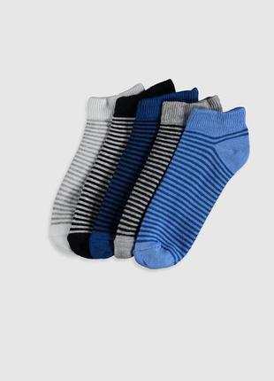 30-33/34-37 р нові фірмові дитячі спортивні базові шкарпетки для хлопчика 5 пар lc waikiki носки