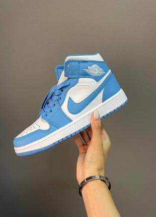 Кросівки nike air jordan 1 retro « north carolina blue »