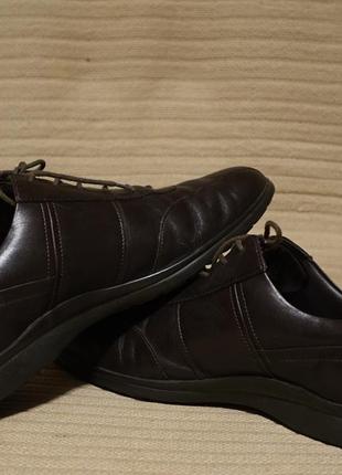Темно-коричневые спортивные кожаные туфли mephisto франция 9 р.
