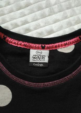 Жіночий теплий светр/світшот disney mickey mouse від george з паєтками5 фото