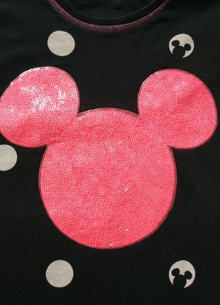 Жіночий теплий светр/світшот disney mickey mouse від george з паєтками3 фото