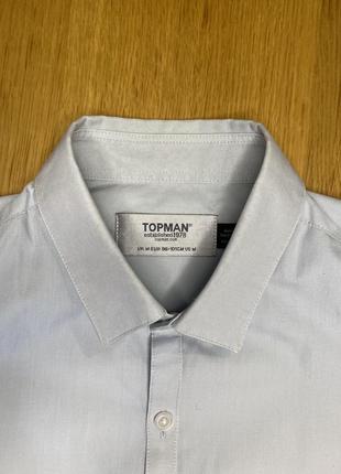 Приталена рубашка сорочка topman5 фото