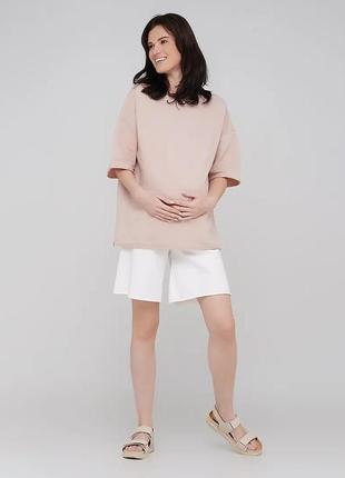 Летний костюм шорты и футболка с секретами для кормления для беременных и кормящих мам6 фото
