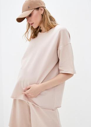 Летний костюм шорты и футболка с секретами для кормления для беременных и кормящих мам8 фото