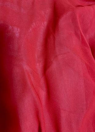 Платье красное топ ажурный широкая расклешенная обьемная юбка, teatro, uk, 18 (4158)5 фото
