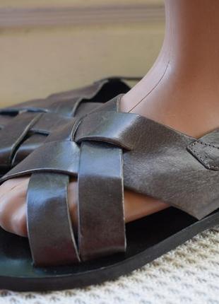 Кожаные итальянские босоножки сандали сандалии albero р. 413 фото