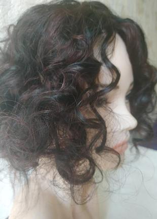 Перука накладка топер шиньйон 100%натуральний волосся4 фото