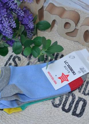 30-33 р нові фірмові дитячі короткі базові шкарпетки для хлопчика lc waikiki вайкіки носки4 фото