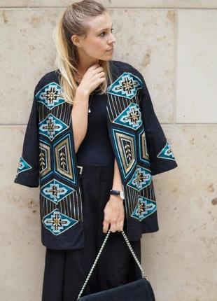 Вишитий кардиган,жакет h&m