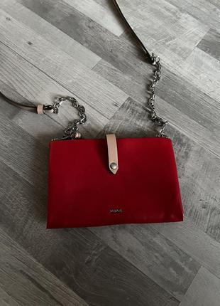 Червона сумка міні (клатч)3 фото