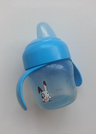 Поильник philips avent, голубой 200 мл