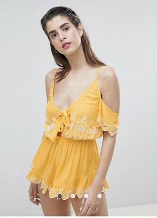 Легкий пляжний ромпер river island комбез