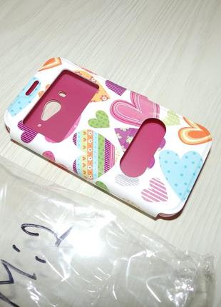Чохол книжка для xiaomi mi2 сердечка 2