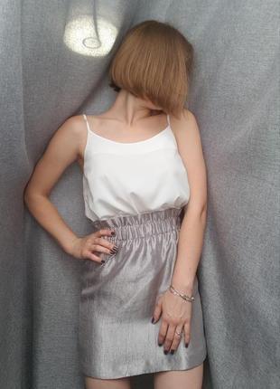 Спідниця кольору металік від h&m 5