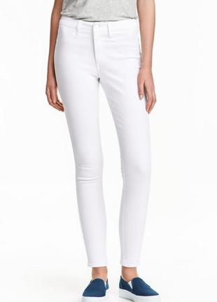 Белые джинсы skinny high ankle jeans h&m5 фото