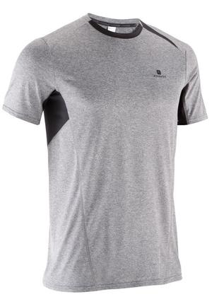 Decathlon domyos футболка сіра спортивна