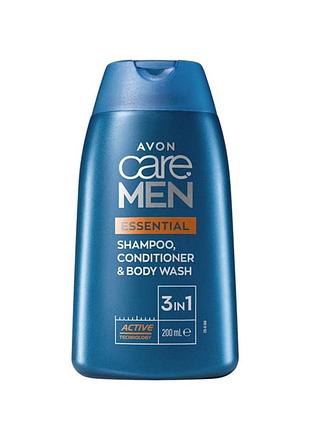 3-в-1 шампунь, кондиціонер та гель для душу «основний догляд», 200 мл 3-в-1 шампунь, кондиціонер та гель для душу «основний догляд», 200 мл avon