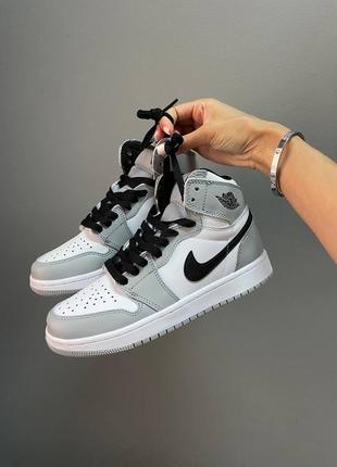 Кроссовки мужские , женские nike air jordan 1 retro « smoke grey »кросівки чоловічі найк