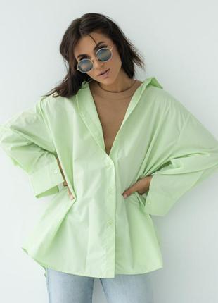 Ніжно зелена сорочка мʼятна