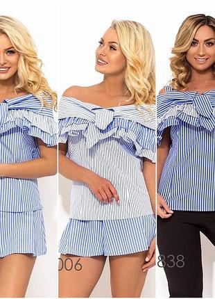 Женская однотонная коттоновая рубашка короткий рукав размеры норма и батал