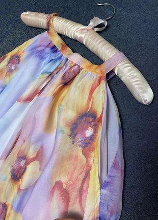 Повітряна-невагома сукня-сарафан в квітковий принт8 фото