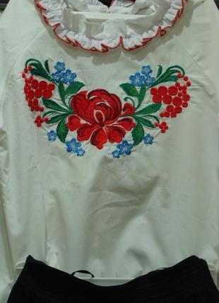 Сорочка блузка вишиванка + спідниця3 фото