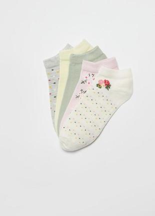 36-38/39-40 р новий фірмовий жіночий набір 5 пар шкарпеток з принтом lc waikiki вайкікі шкарпетки2 фото