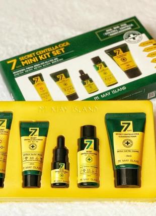 Набір мініатюр для проблемної шкіри may island 7 secret centella cica mini kit set