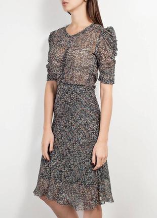 Сукня сукня міді з натурального шовку isabel marant for h&m