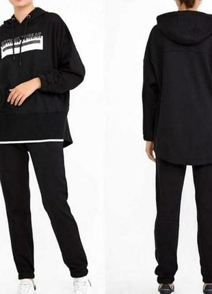 Теплий стильний костюм на флісі,з подовженою худі,останні, туреччина 🇹🇷.