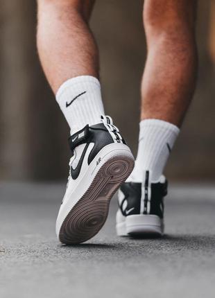 Кроссовки мужские nike air force 1 mid utility white кросівки  чоловічі  найк5 фото