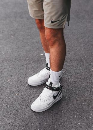 Кроссовки мужские nike air force 1 mid utility white кросівки  чоловічі  найк6 фото