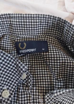 Fred perry сорочка в клітку6 фото