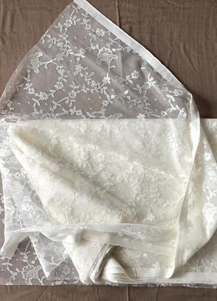 Кружево, отрез .кружевное полотно. франция.