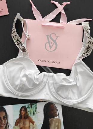 Шикарний ліф топ верх купальника зі стразами сваровські 34b 75б victoria's secret вікторія сікрет вікторія сікрет оригінал3 фото