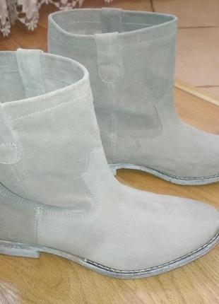 Итальянские кожаные, замшевые ботинки черевики сапоги  италия max 382 фото