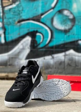 Nike air barrage black white 2 чоловічі кросівки найк6 фото