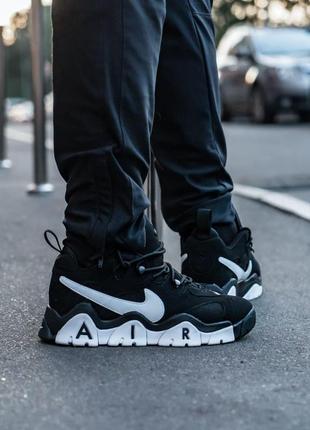 Nike air barrage black white 2 чоловічі кросівки найк9 фото