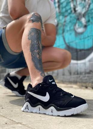 Nike air barrage black white 2 мужские кроссовки найк4 фото